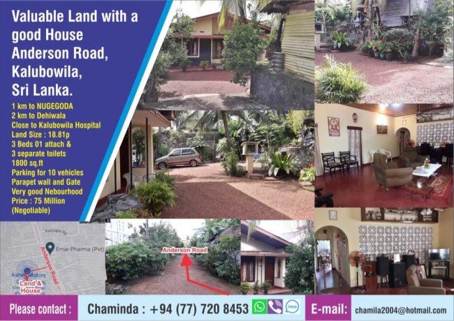 Valuable Land with House For Sale in Kalubowila
