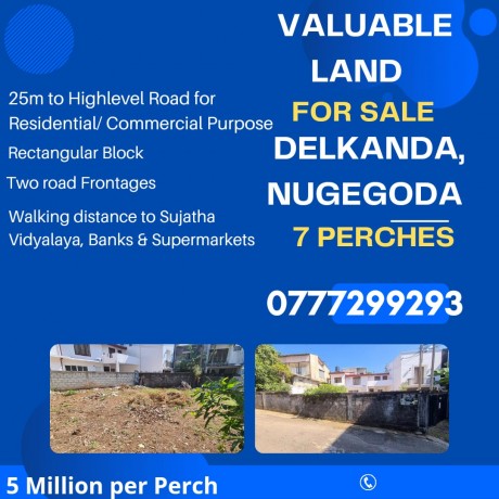 Delkanda, Nugegoda Land for Sale